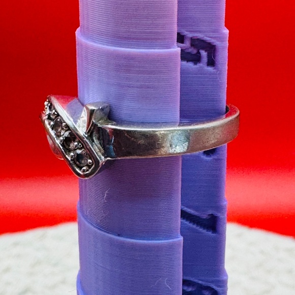 Pink Rhinestone Ribbon Ring - Picture 2 of 4